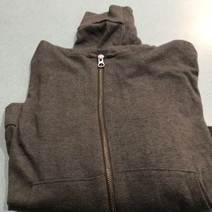 A zipper sweatshirt